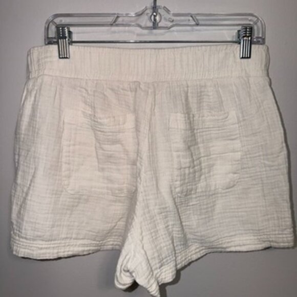 GAP Cream Gauze Lounge Shorts Women’s Medium Elastic Waist Casual - Picture 5 of 5
